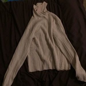 Cream turtle neck sweater